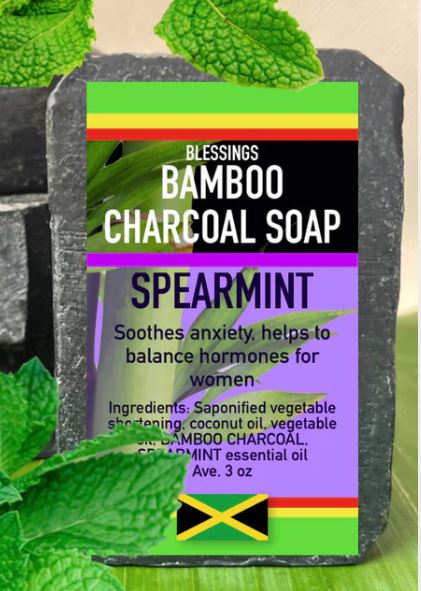 Bamboo Charcoal Spearmint  Soap