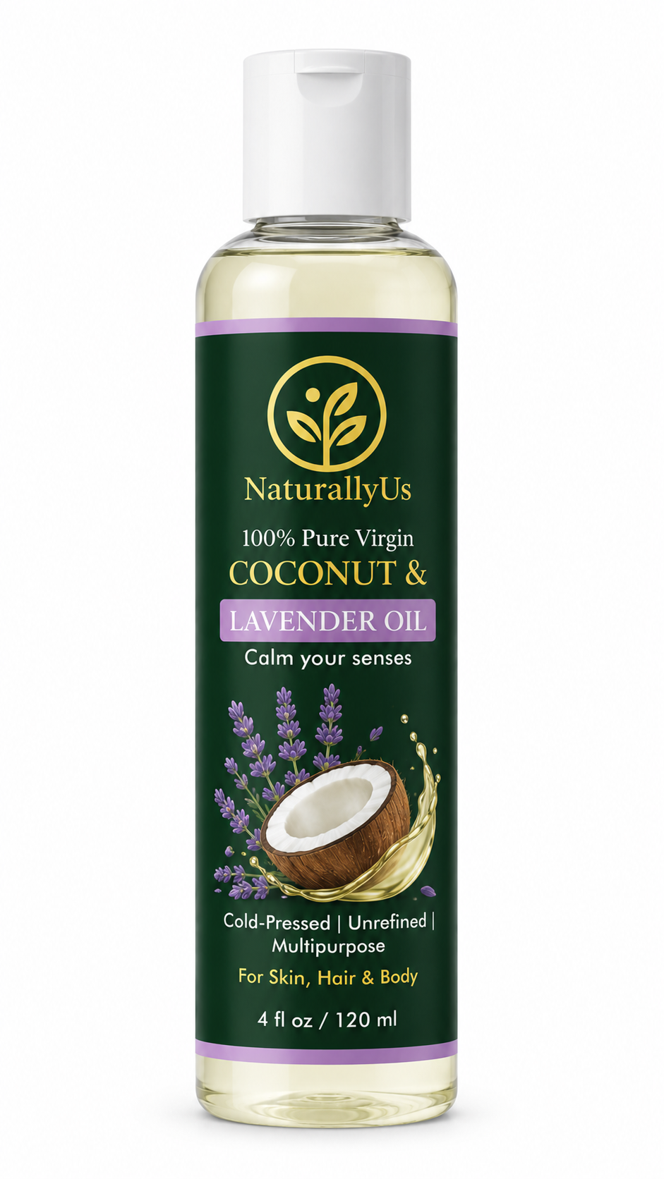 Coconut and Lavender  Oil 4 oz